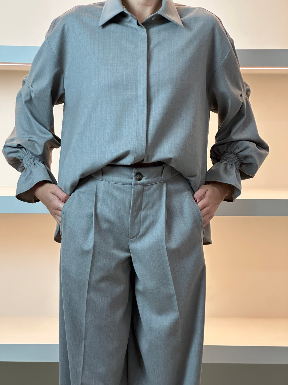 MADRESS | Wide-Leg Wool Trousers