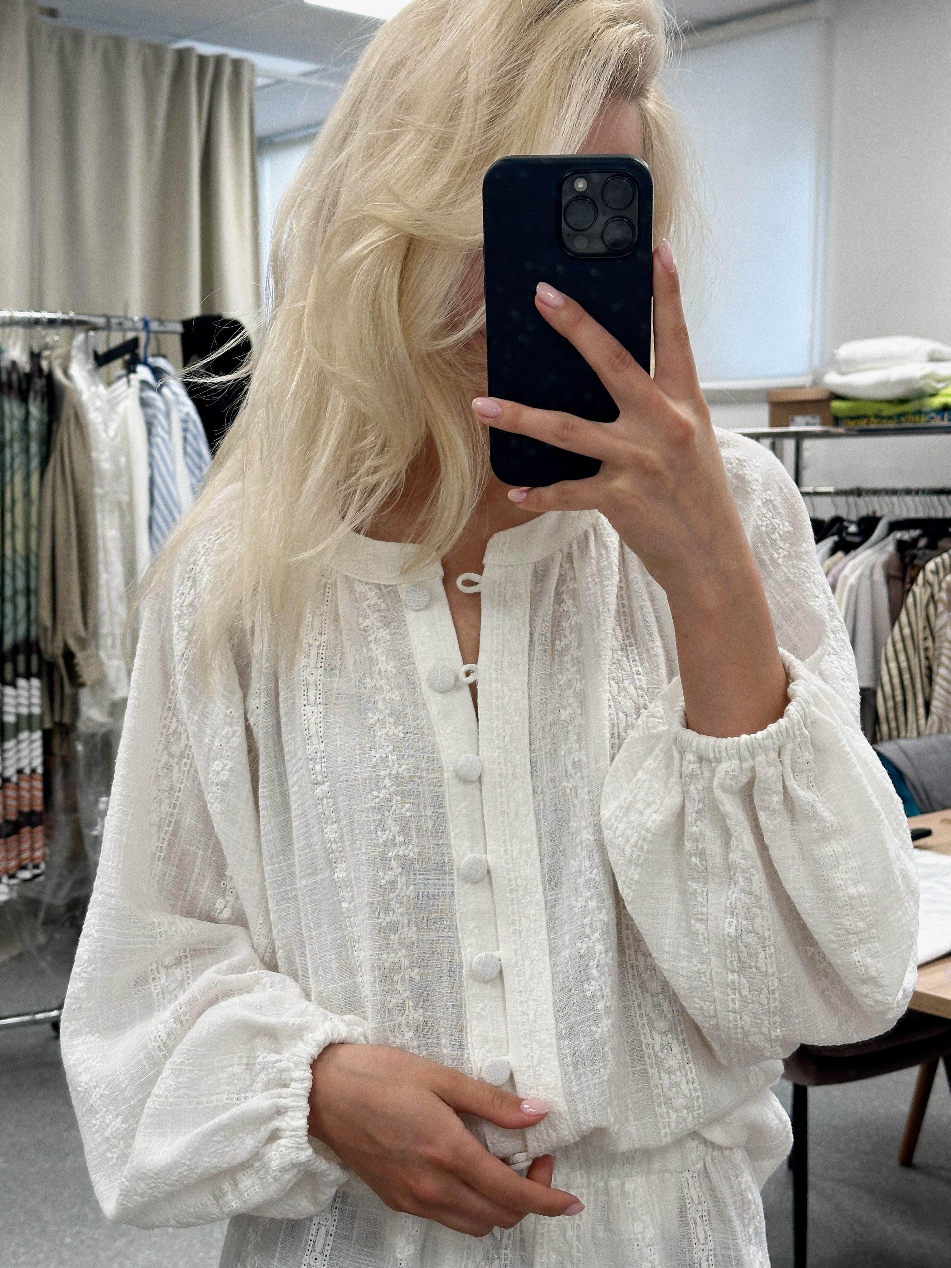 MADRESS | Rankų darbo medvilninė palaidinė