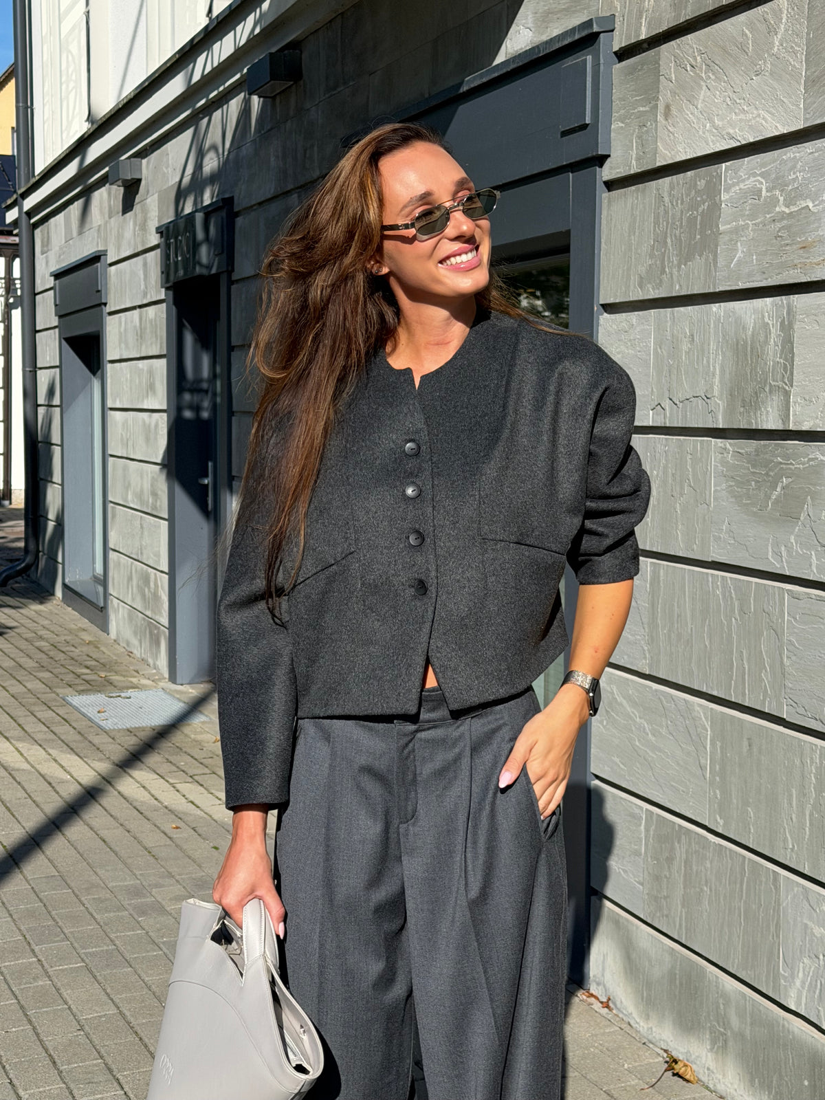 MADRESS | Cropped Wool Jacket