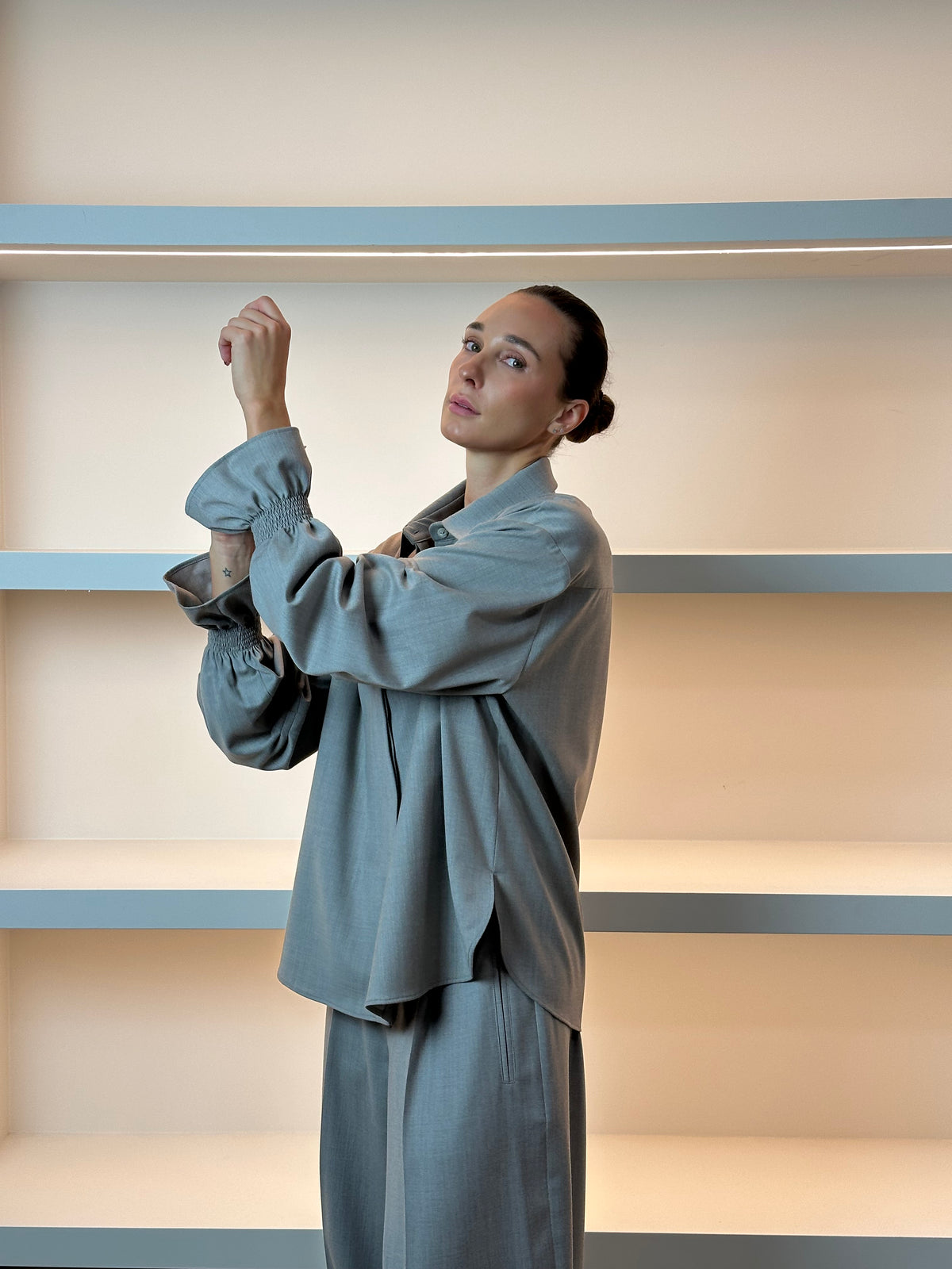 MADRESS | Oversized Wool-Blend Shirt