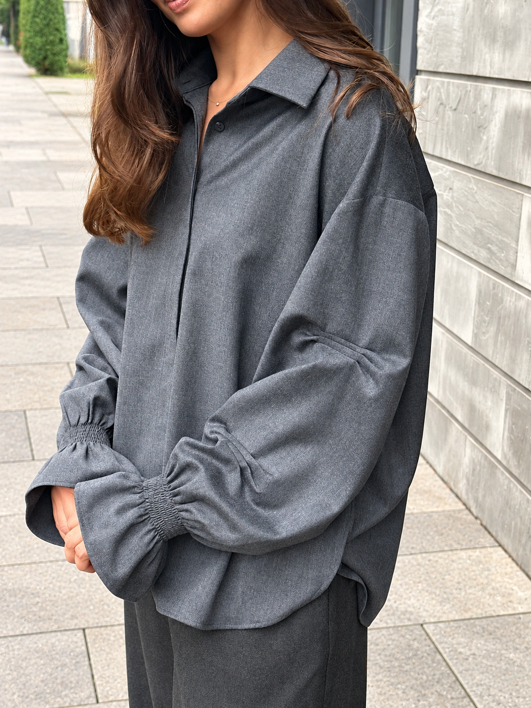 MADRESS | Oversized Wool-Blend Shirt