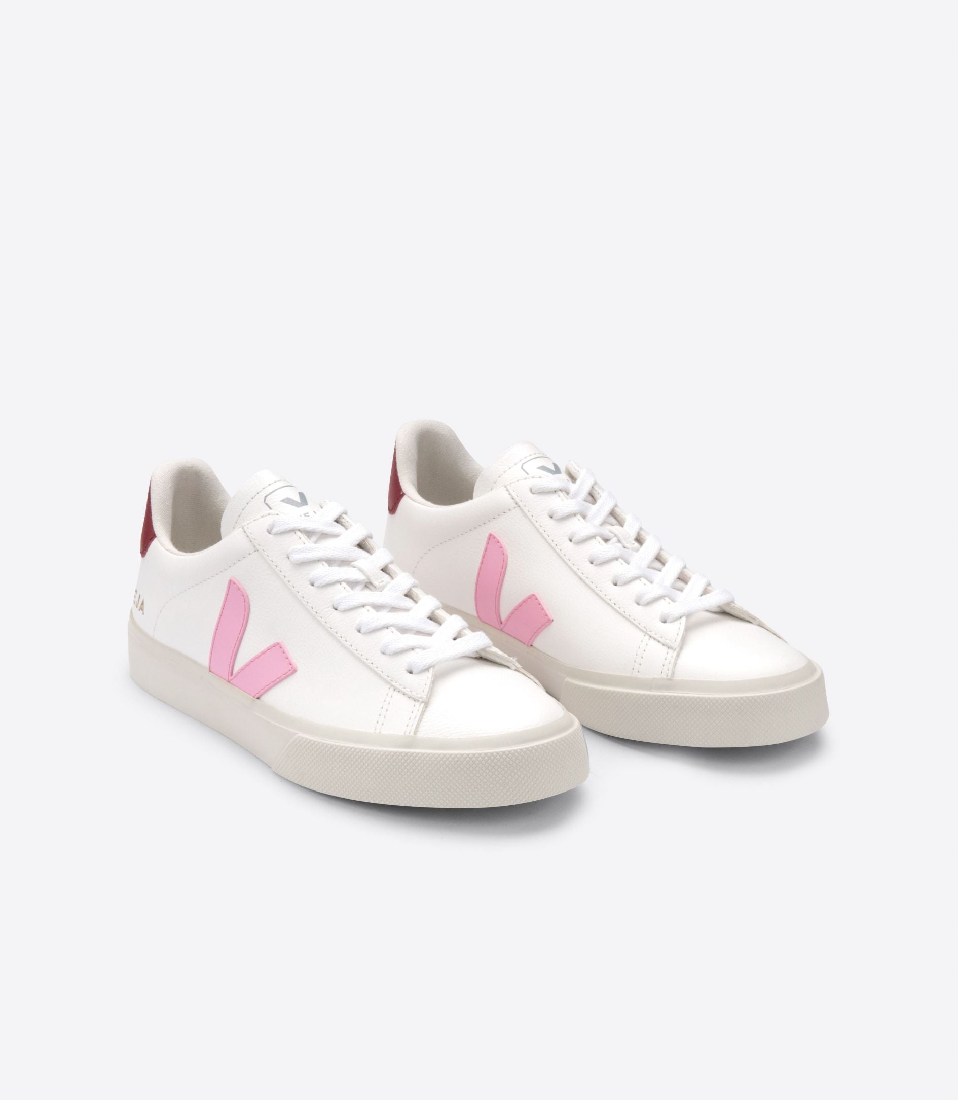 VEJA | CAMPO LEATHER WHITE GUIMAUVE MARSALA