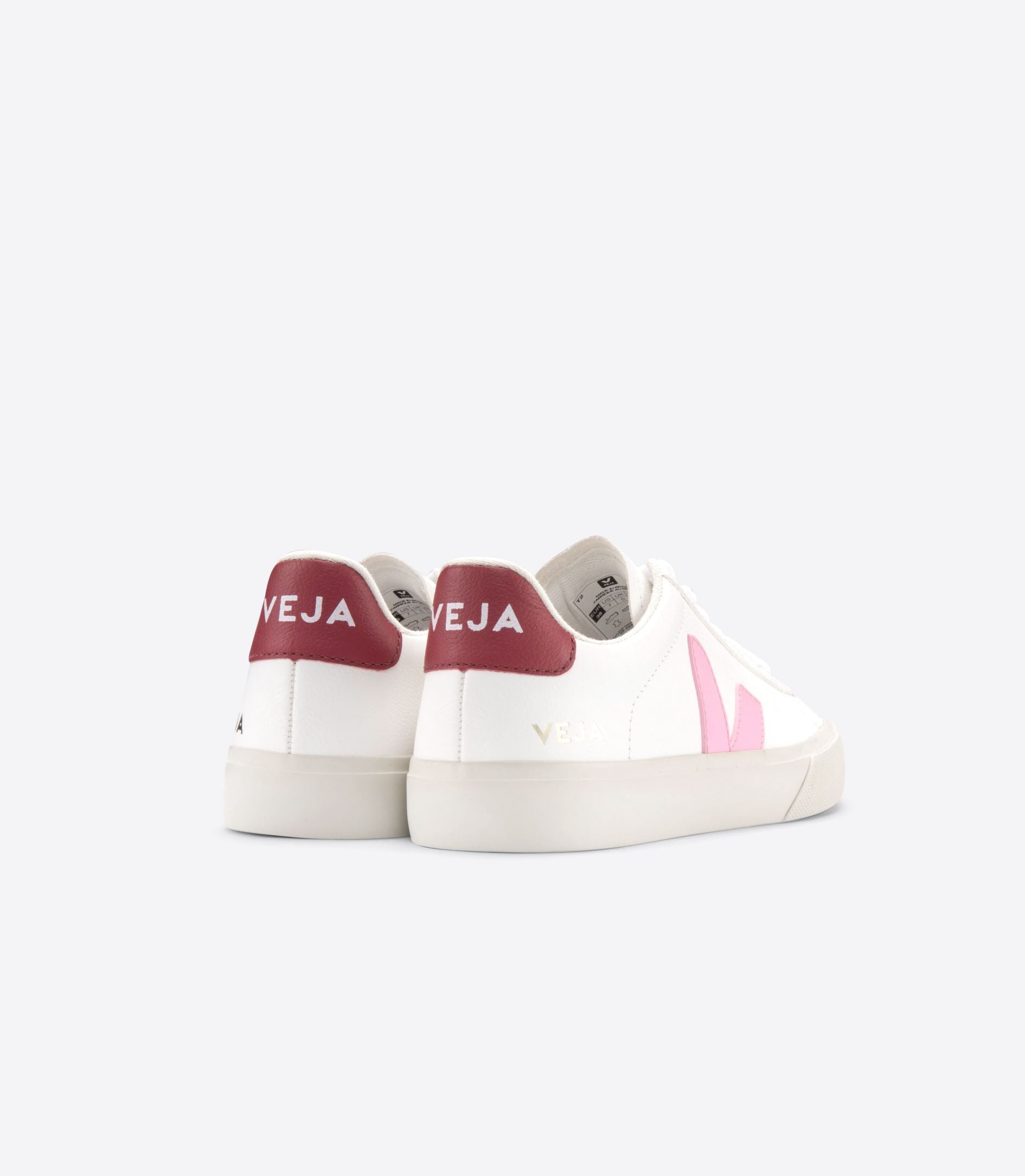 VEJA | CAMPO LEATHER WHITE GUIMAUVE MARSALA