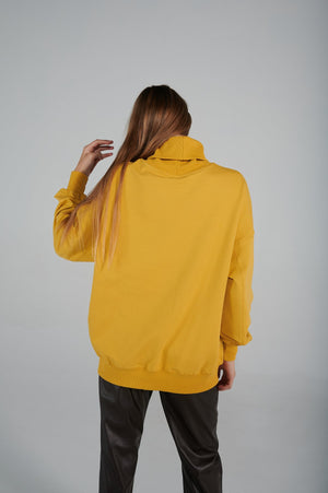 Le SLAP | NECK Unisex mustard turtleneck sweater