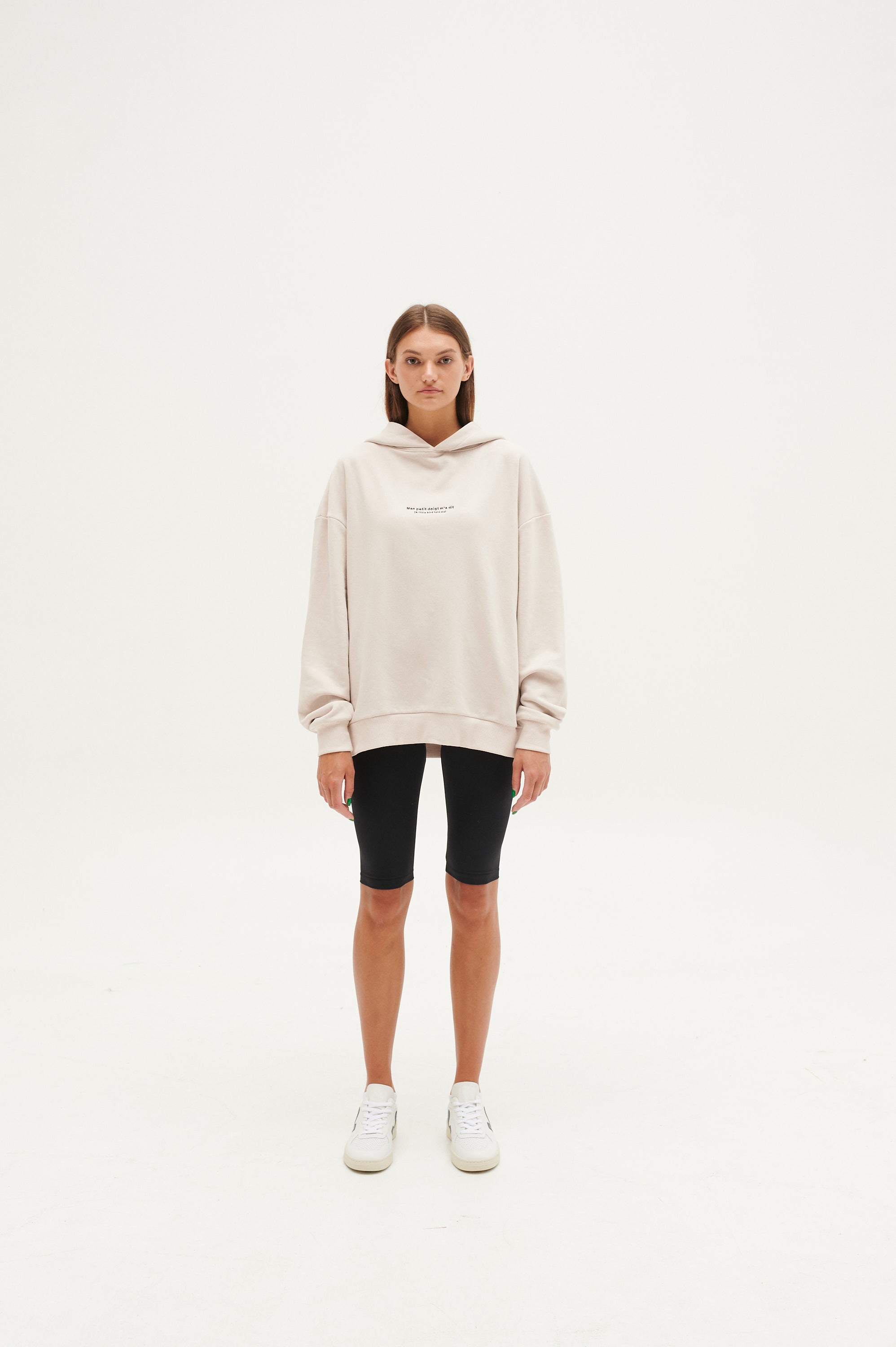 Le SLAP | FRENCH SERIES TOLD ME VANILLA OVERSIZE HOODIE