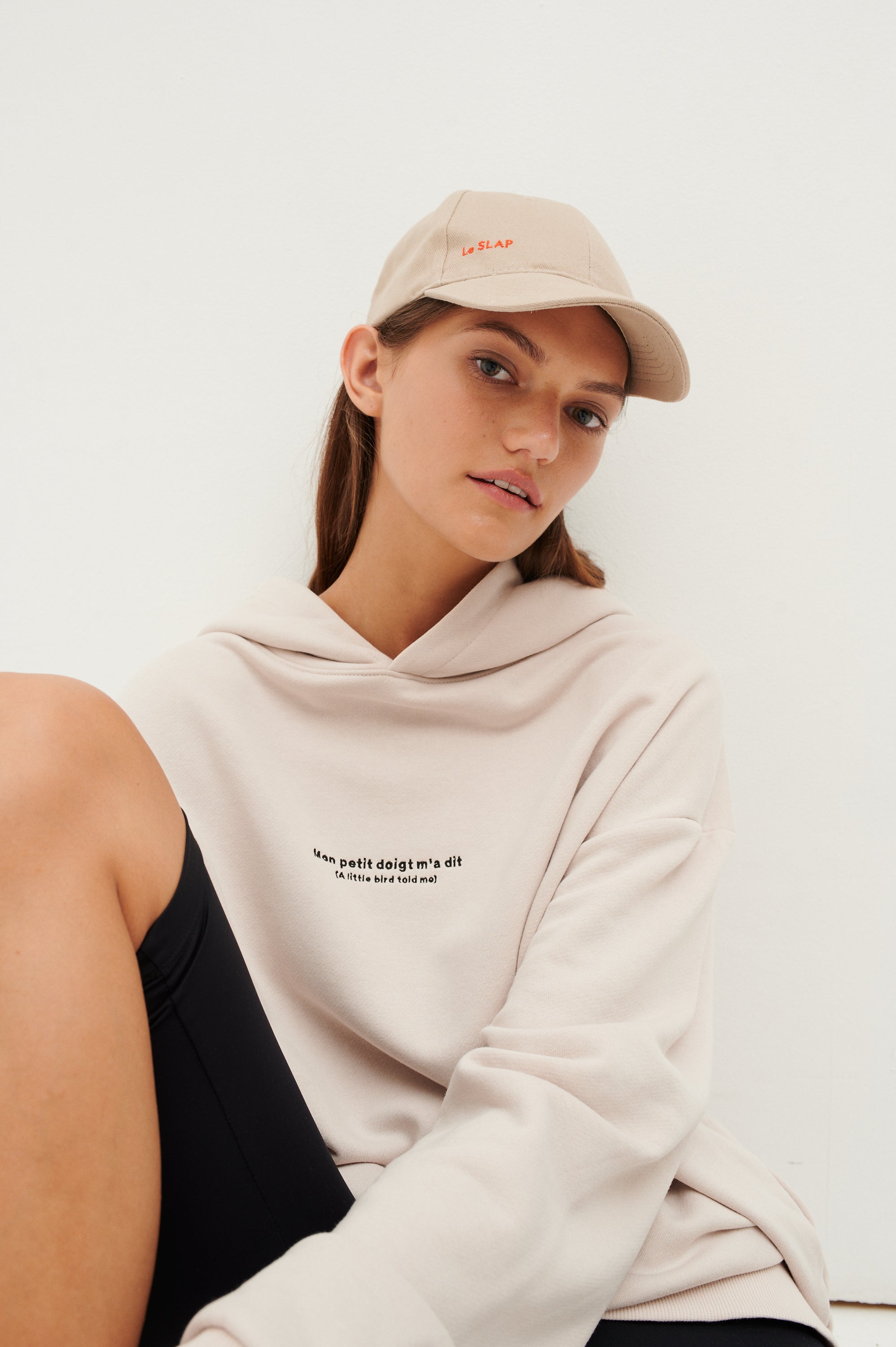 Le SLAP | FRENCH SERIES TOLD ME VANILLA OVERSIZE HOODIE