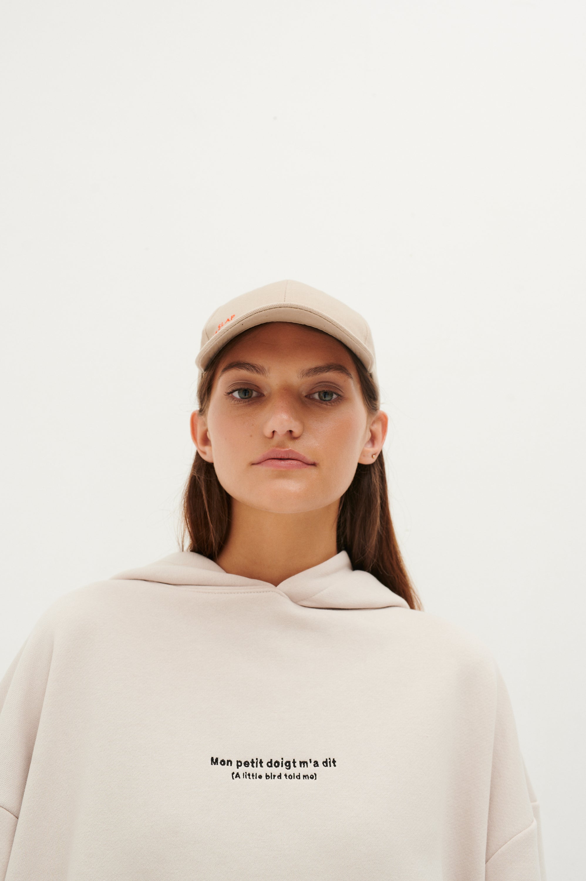 Le SLAP | FRENCH SERIES TOLD ME VANILLA OVERSIZE HOODIE
