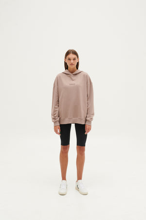 Le SLAP | FRENCH SERIES LAUGH CHOCOLATE OVERSIZE HOODIE