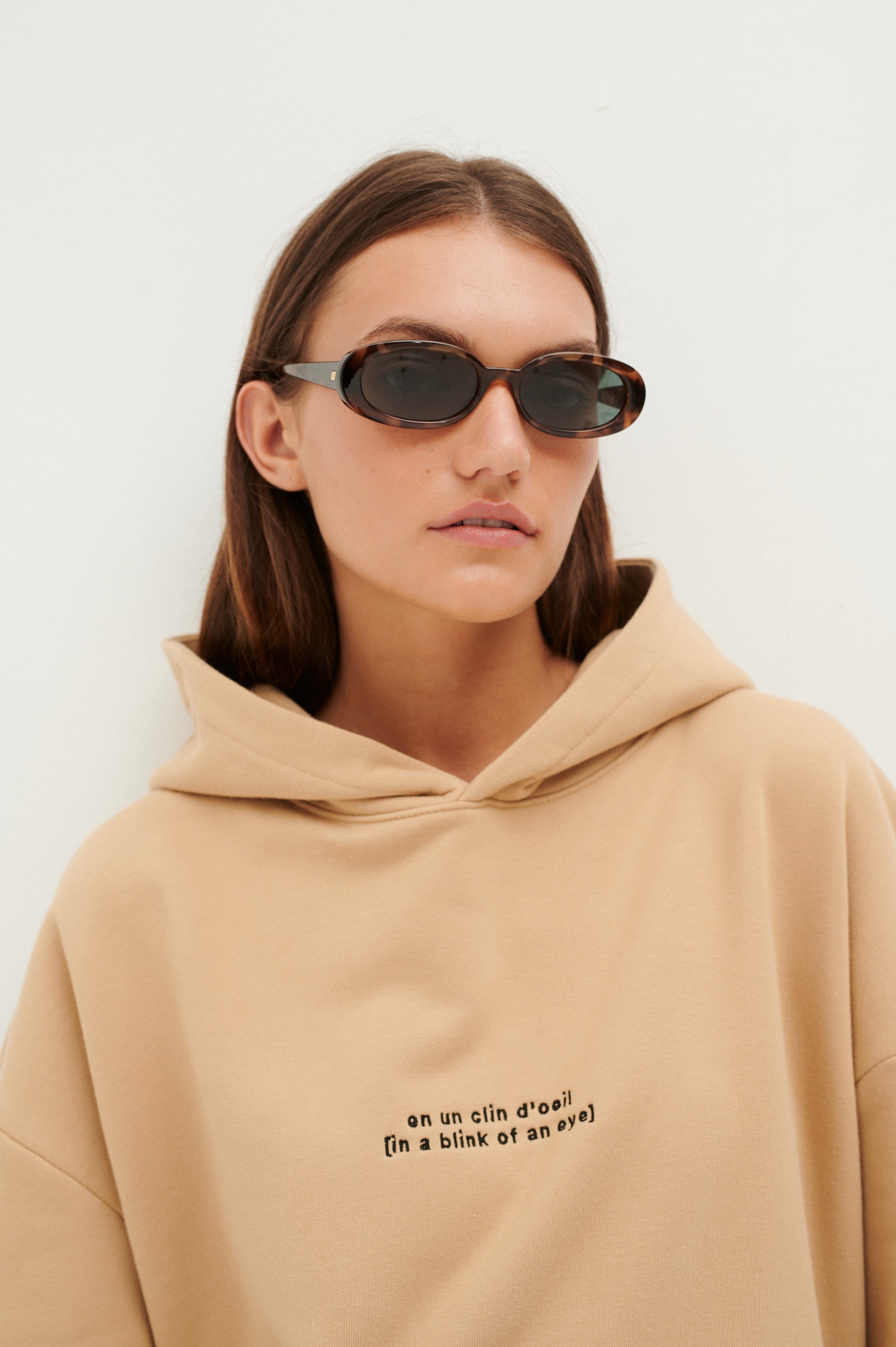 Le SLAP | FRENCH SERIES BLINK NUDE OVERSIZE HOODIE