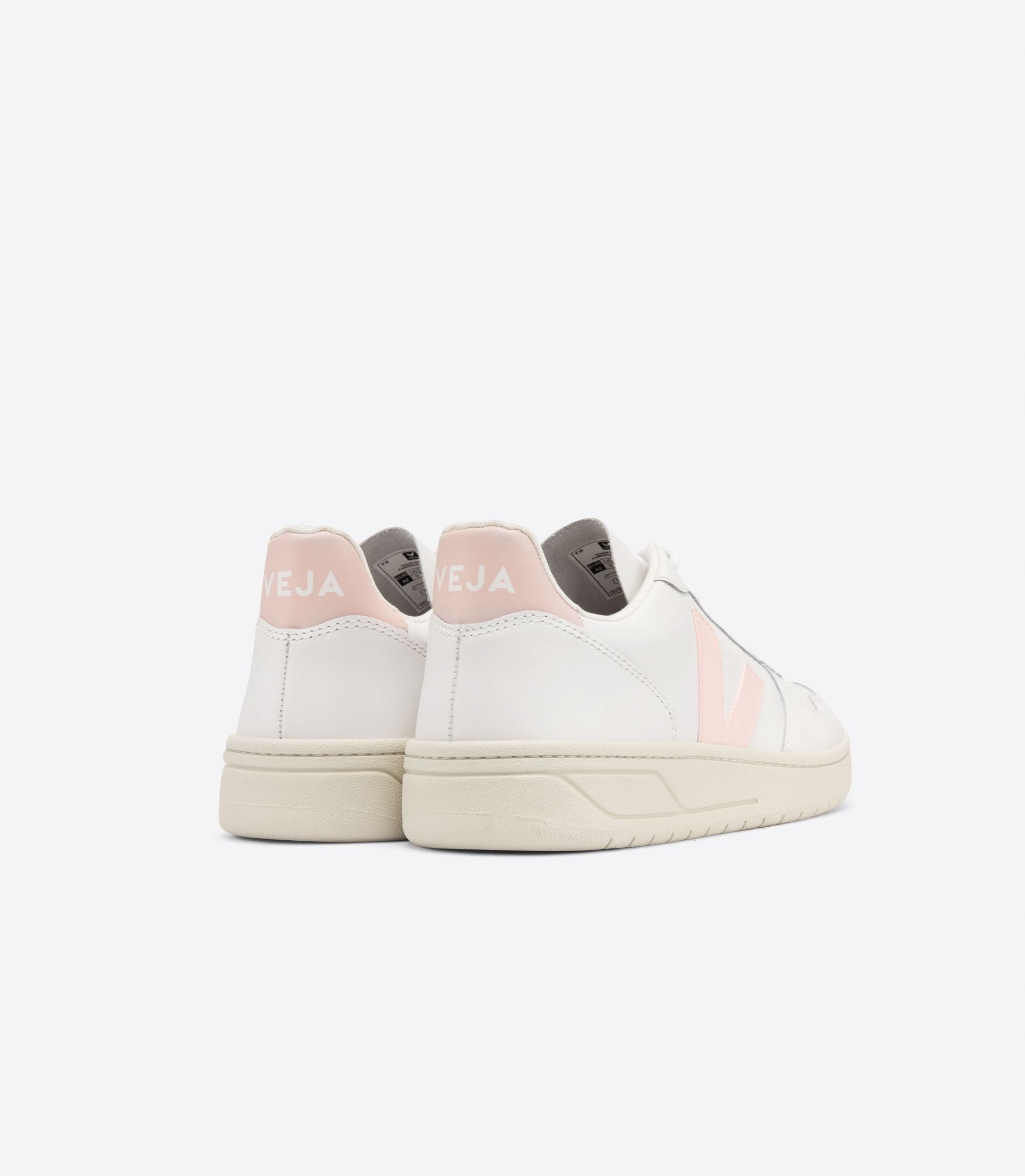 VEJA | V-10 LEATHER WHITE PETALE