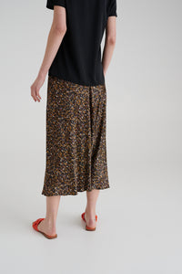 MADRESS | FLOWER PRINTED MIDI SLIP SKIRT