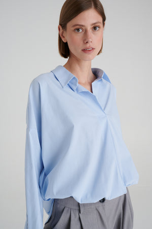 MADRESS | BABY BLUE COLLAR BLOUSE