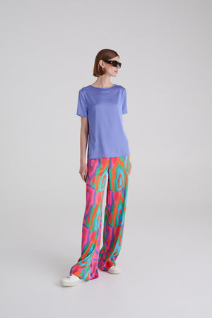 MADRESS | CORNFLOWER SHORT SLEEVE BLOUSE