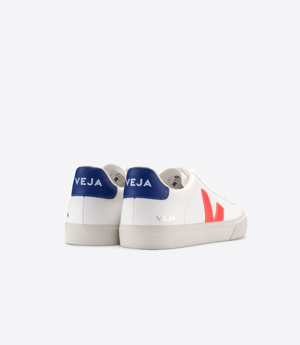 VEJA | CAMPO CHROMEFREE WHITE ORANGE-FLUO COBALT