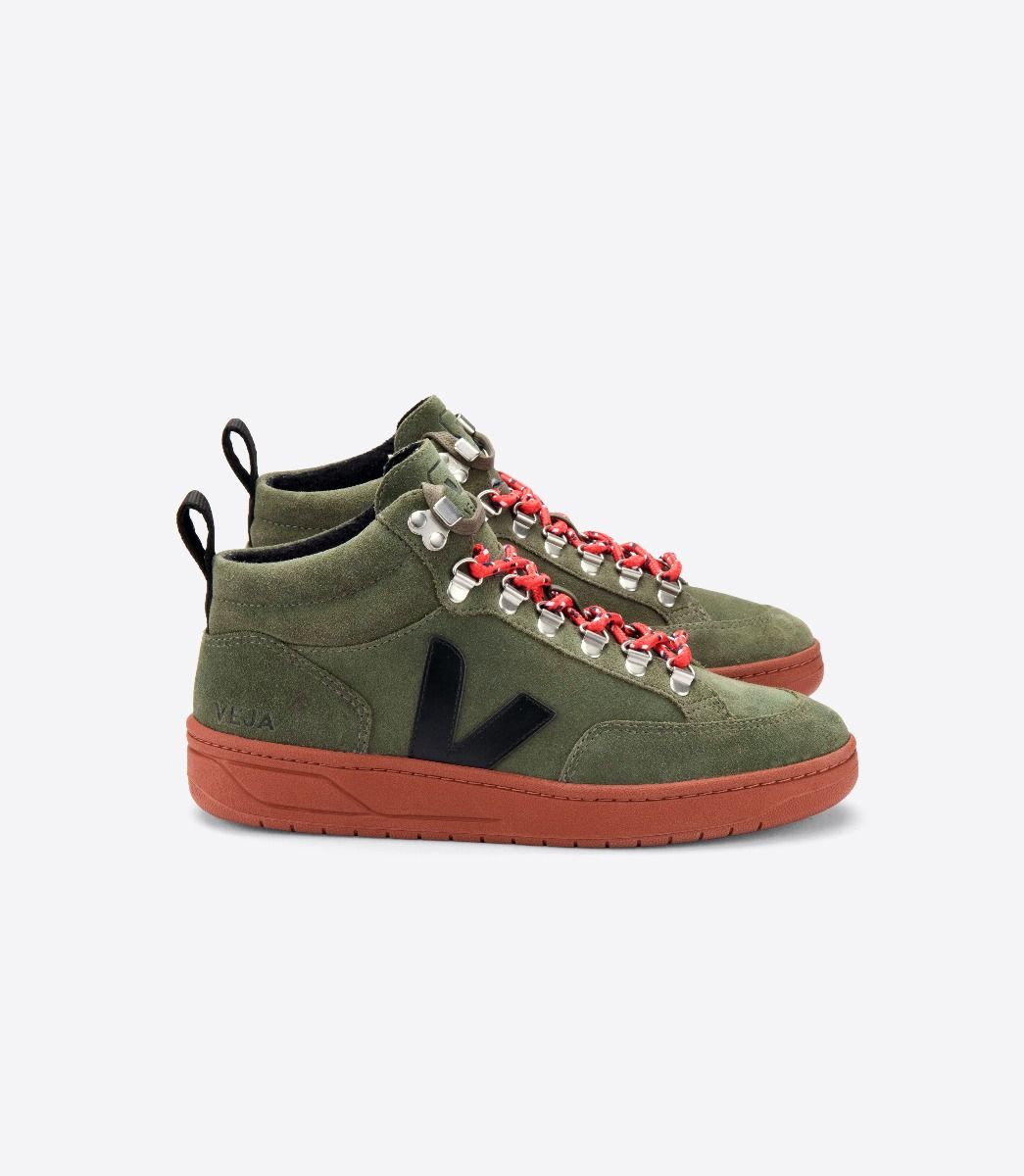 VEJA | RORAIMA SUEDE OLIVE BLACK RUST SOLE