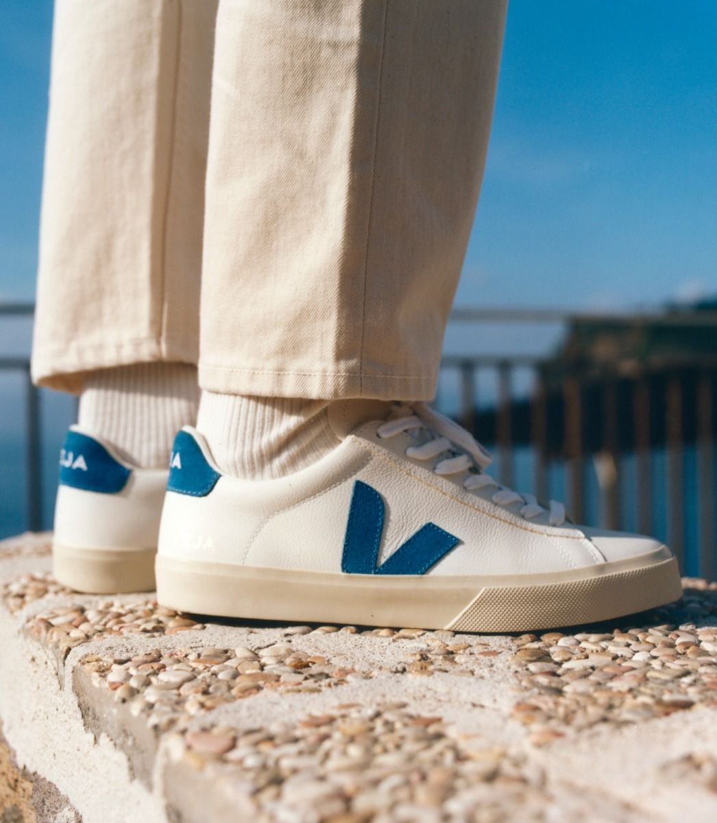 VEJA | CAMPO CHROMEFREE LEATHER WHITE SWEDISH-BLUE